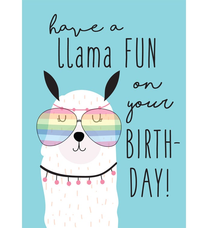 Cards With Pop® Birthday Llama